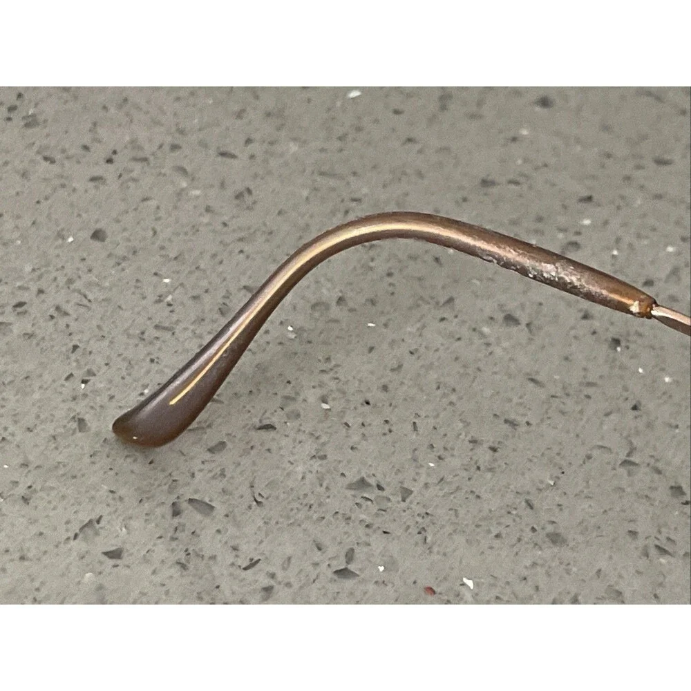 Silver Dollar Eyeglasses Nicky Col #1 Frames Only Gold 53-18-135 Bronze round